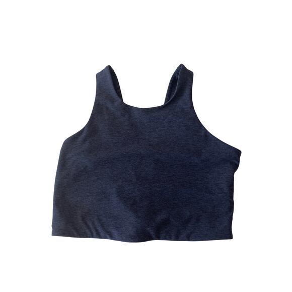 Outdoor Voices NWOT Mid-length Blue Gray Womens Sports Bra Size Medium - Picture 1 of 4